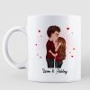 Doll Couple Kissing Romantic Gift For Him For Her Personalized Mug Doll Couple Kissing Romantic Gift For Him For Her Personalized Mug