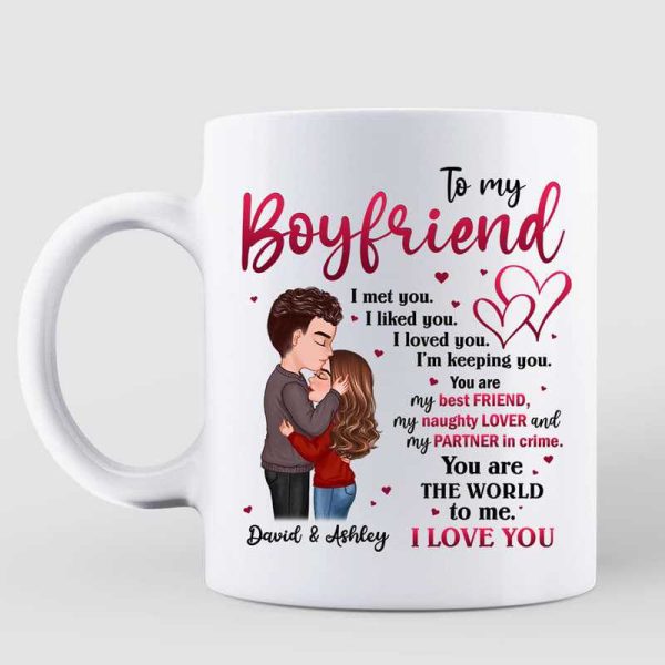 Doll Couple Kissing To My Boyfriend Girlfriend Husband Wife Personalized Mug Doll Couple Kissing To My Boyfriend Girlfriend Husband Wife Personalized Mug