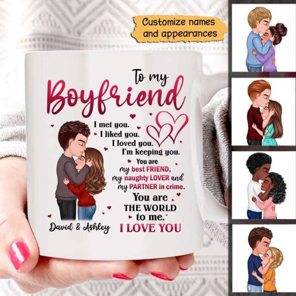 Doll Couple Kissing To My Boyfriend Girlfriend Husband Wife Personalized Mug Doll Couple Kissing To My Boyfriend Girlfriend Husband Wife Personalized Mug