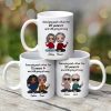 Doll Couple Sitting Annoying Each Other Gift Personalized Mug