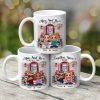 Doll Couple Sitting Front Porch Personalized Mug Doll Couple Sitting Front Porch Personalized Mug