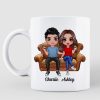 Doll Couple Sitting On Sofa Personalized Mug