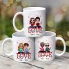 Doll Couple Sitting On Text Personalized Mug