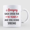 Doll Couple Standing Annoying Each Other Gift Personalized Mug Doll Couple Standing Annoying Each Other Gift Personalized Mug