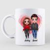 Doll Couple Standing Annoying Each Other Gift Personalized Mug Doll Couple Standing Annoying Each Other Gift Personalized Mug