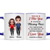 Doll Couple Standing Found My Missing Piece Gift For Him For Her Mug