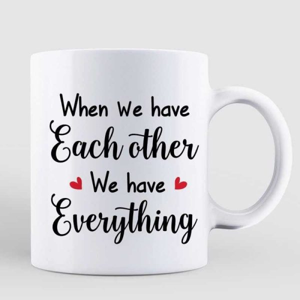 Doll Couple Standing Winter Gift For Him For Her Personalized Mug Doll Couple Standing Winter Gift For Him For Her Personalized Mug