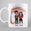 Doll Couple Under Tree Fall Season Personalized Mug Doll Couple Under Tree Fall Season Personalized Mug