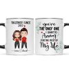 Doll Couple Watercolor Together Since Personalized Mug Doll Couple Watercolor Together Since Personalized Mug