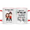 Doll Couple Watercolor Together Since Personalized Mug Doll Couple Watercolor Together Since Personalized Mug