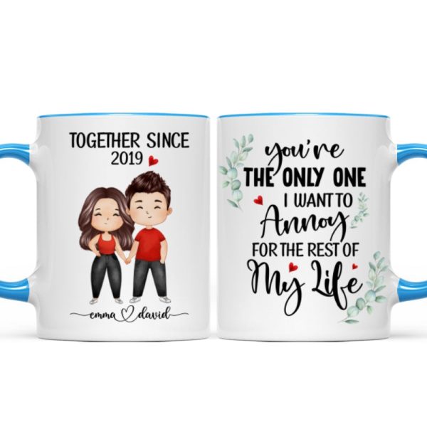 Doll Couple Watercolor Together Since Personalized Mug Doll Couple Watercolor Together Since Personalized Mug