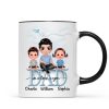 Doll Dad Grandpa And Kids On Text Personalized Mug