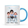 Doll Dad Grandpa And Kids On Text Personalized Mug