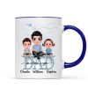 Doll Dad Grandpa And Kids On Text Personalized Mug