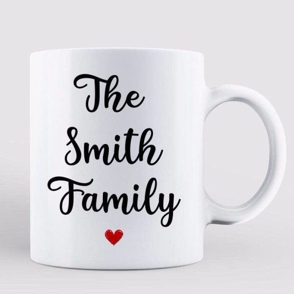Doll Family Couple Husband Wife Kids Dog Cat Personalized Mug Doll Family Couple Husband Wife Kids Dog Cat Personalized Mug