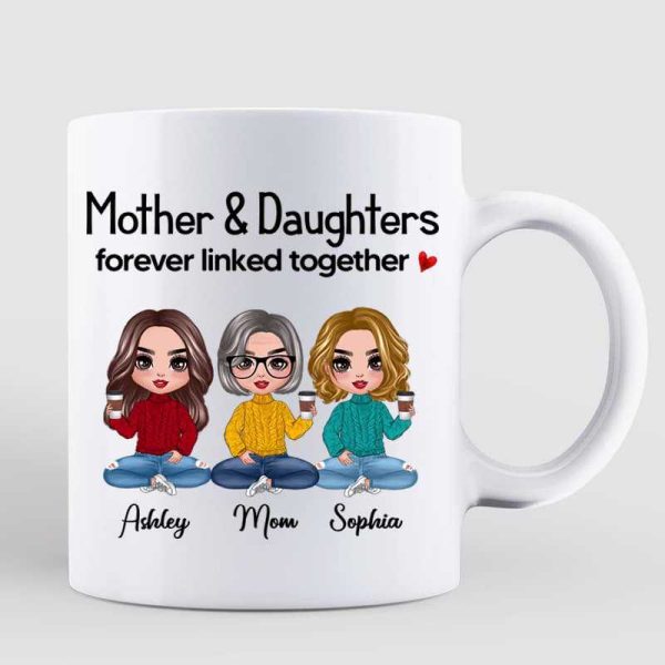 Doll Family Gift For Mom Dad Son Daughter Personalized Mug