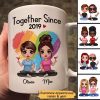 Doll LGBT Couple Sitting Together Since Personalized Mug Doll LGBT Couple Sitting Together Since Personalized Mug