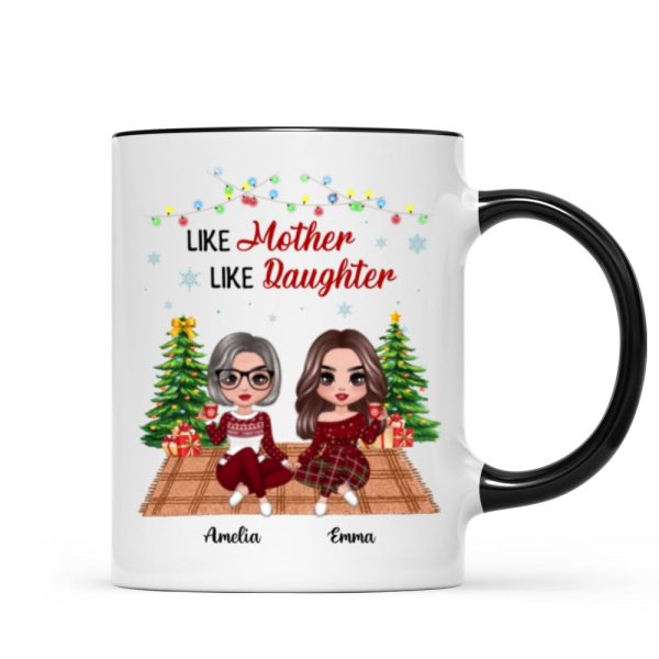 Doll Like Mother Like Daughter In House Christmas Personalized Mug