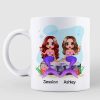 Doll Mermaid Besties Friends Until Old Personalized Mug