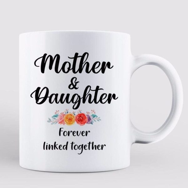 Doll Mom And Daughters Sitting Under Colorful Tree Personalized Mug