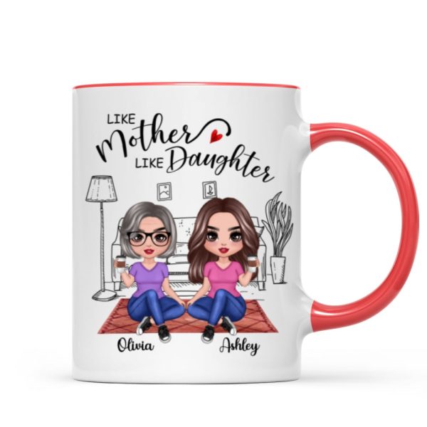 Doll Mother & Daughters Doll Women Sitting In House Personalized Mug Doll Mother & Daughters Doll Women Sitting In House Personalized Mug