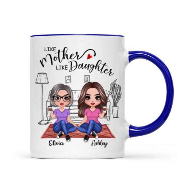 Doll Mother & Daughters Doll Women Sitting In House Personalized Mug Doll Mother & Daughters Doll Women Sitting In House Personalized Mug