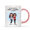Doll Mother Daughters Hugging Like Mother Like Daughter Personalized Mug Doll Mother Daughters Hugging Like Mother Like Daughter Personalized Mug