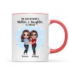 Doll Mother Daughters Hugging Like Mother Like Daughter Personalized Mug Doll Mother Daughters Hugging Like Mother Like Daughter Personalized Mug