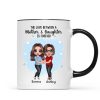 Doll Mother Daughters Hugging Like Mother Like Daughter Personalized Mug Doll Mother Daughters Hugging Like Mother Like Daughter Personalized Mug