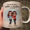 Doll Mother Daughters Hugging Like Mother Like Daughter Personalized Mug Doll Mother Daughters Hugging Like Mother Like Daughter Personalized Mug