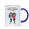 Doll Mother Daughters Hugging Like Mother Like Daughter Personalized Mug Doll Mother Daughters Hugging Like Mother Like Daughter Personalized Mug