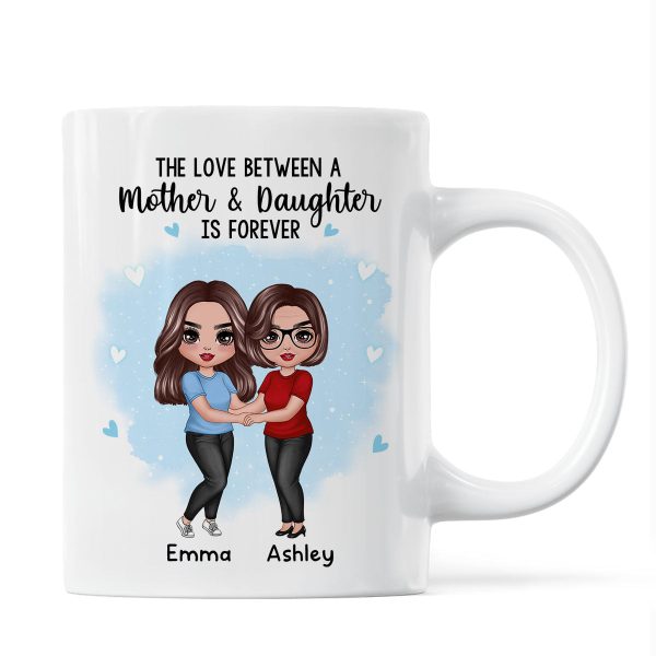 Doll Mother Daughters Hugging Like Mother Like Daughter Personalized Mug Doll Mother Daughters Hugging Like Mother Like Daughter Personalized Mug