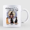 Doll Woman And Dogs Halloween Is Better With Dogs Personalized Mug Doll Woman And Dogs Halloween Is Better With Dogs Personalized Mug