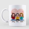 Doll Women Pink Heart Gift For Moms Daughters Personalized Mug Doll Women Pink Heart Gift For Moms Daughters Personalized Mug