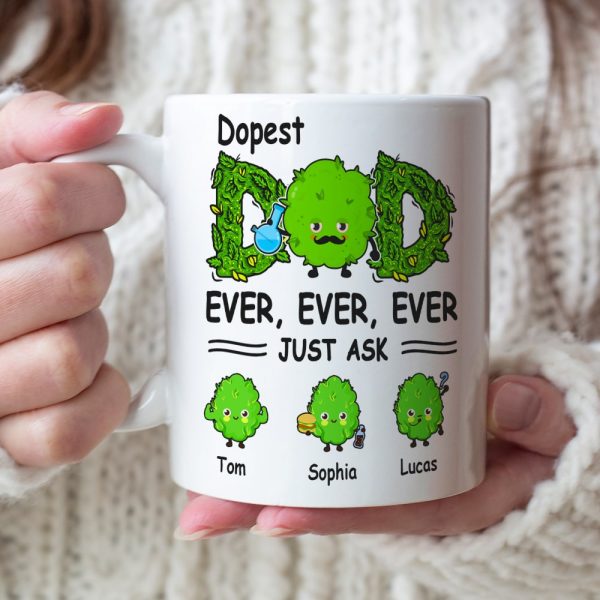 Dopest Dad Ever Just Ask Personalized Mug Gift For Dad Dopest Dad Ever Just Ask Personalized Mug Gift For Dad