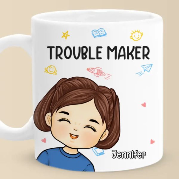 Double Trouble For The Parents - Family Personalized Custom Mug - Gift For Family Members Double Trouble For The Parents - Family Personalized Custom Mug - Gift For Family Members