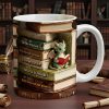 Dragon Reading Book Coffee Mug- Personalized Gifts For Book Lovers 08OHDT301225 Dragon Reading Book Coffee Mug- Personalized Gifts For Book Lovers 08OHDT301225