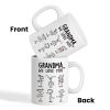 Drawing Kids We Love You Gift For Dad Mom Grandma Grandpa Personalized Mug