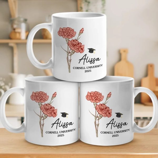 Dream Big, Work Hard, Stay Focused - Family Personalized Custom Mug - Graduation Gift For Family Members, Siblings, Brothers, Sisters