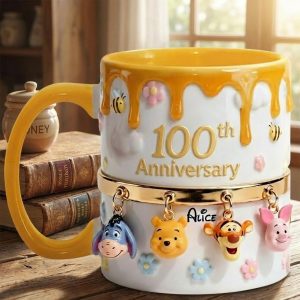 DSNY Honey Bear Anniversary 100th Years Of Friendship - Personalized Accent Mug - Gift For Movie Fans NL122