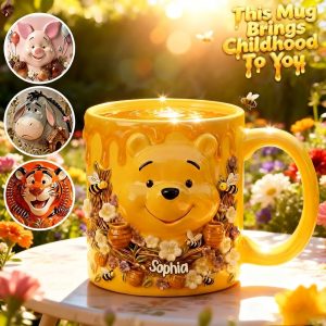 DSNY Honey Bear Celebrate Our 100 Years Of Friendship - Personalized Accent Mug - Gift For Movie Fans NL122