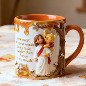 DSNY Honey Bear Sweeter Than Honey - Personalized Accent Mug - Gifts For Christians, Fan Movies HH01