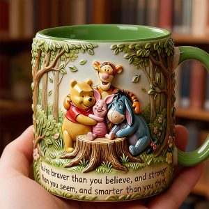 DSNY Honey Bear You're Braver Than You Believe - Personalized Accent Mug - Gift For Movie Fans, Friend HH01