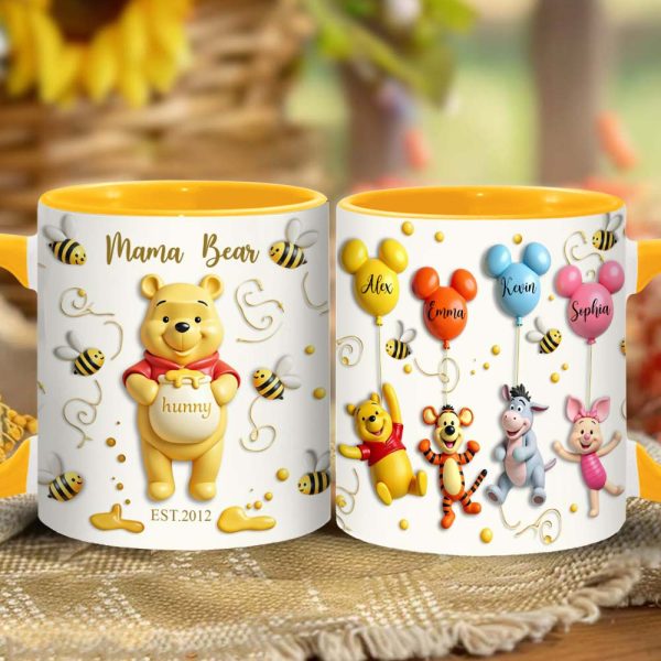 DSNY Mama Honey Bear - Personalized Accent Mug - Gift For Mom, Grandma NL122 DSNY Mama Honey Bear - Personalized Accent Mug - Gift For Mom, Grandma NL122