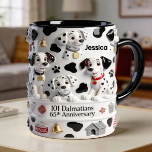 DSNY One Hundred One Dogs 65th Anniversary - Personalized Accent Mug - Gift For Movie Fans Nl122