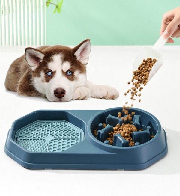 Dual Slow Feeder & Lick Mat Bowl Dual Slow Feeder & Lick Mat Bowl
