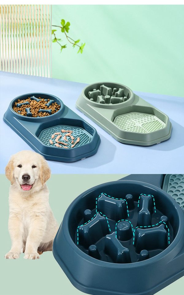Dual Slow Feeder & Lick Mat Bowl Dual Slow Feeder & Lick Mat Bowl