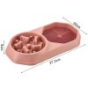 Dual Slow Feeder & Lick Mat Bowl Dual Slow Feeder & Lick Mat Bowl