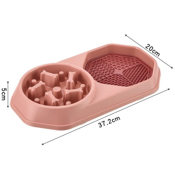 Dual Slow Feeder & Lick Mat Bowl Dual Slow Feeder & Lick Mat Bowl