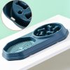 Dual Slow Feeder & Lick Mat Bowl Dual Slow Feeder & Lick Mat Bowl